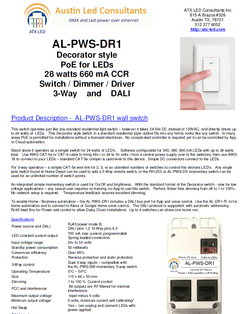 AL-PWS-DR1 Data Sheet