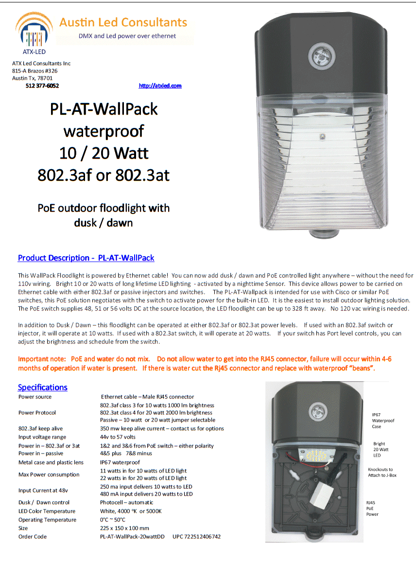 PL-AT-WallPack Data Sheet