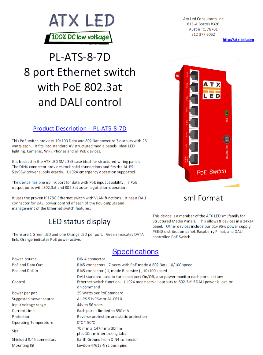 PL-ATS-8-7D Data Sheet