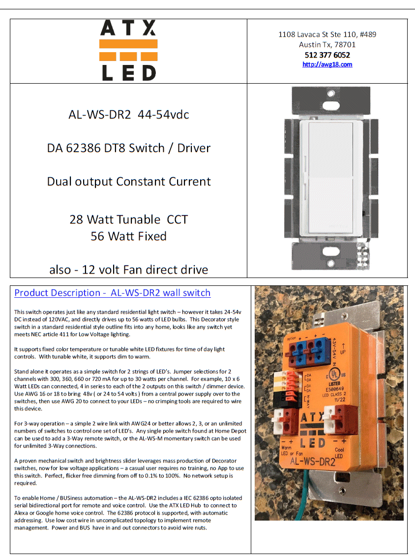 AL-WS-DR2C Data Sheet