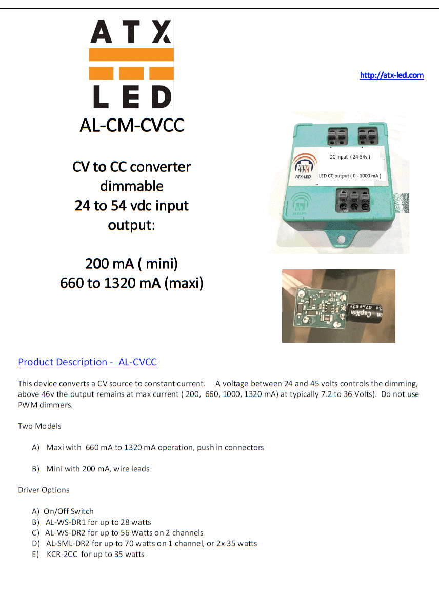 AL-CM-CVCC Data Sheet