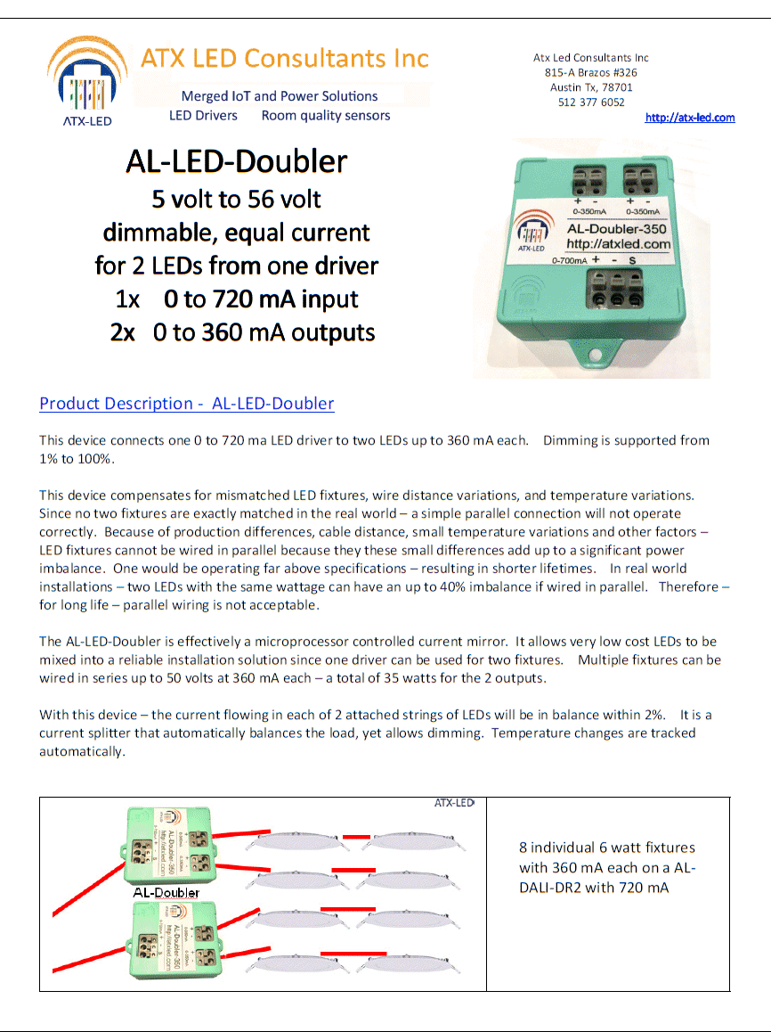 AL-LED-Doubler Data Sheet