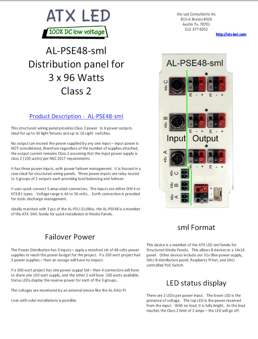 AL-PSE48 Data Sheet